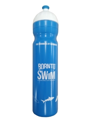 Sportovní láhev BornToSwim® - Modrá litrová