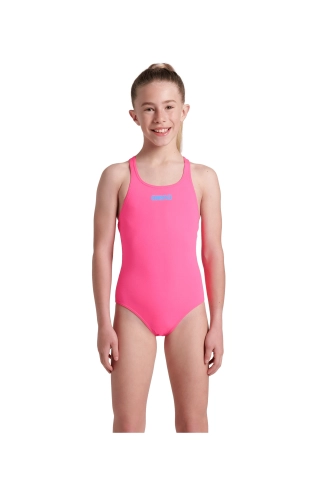 Dívčí plavky Arena TEAM SWIM PRO SOLID - růžové