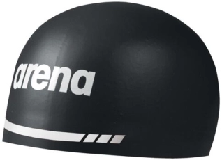 Závodní plavecká čepice arena 3D Soft černá L