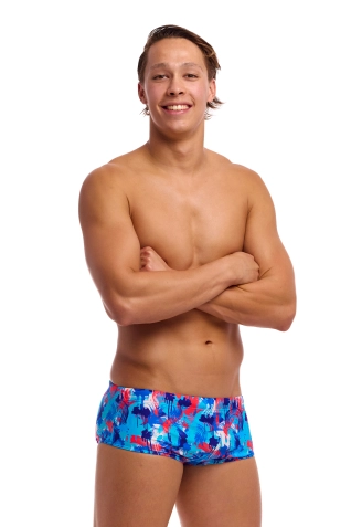 Mens Sidewinder Trunks - Messy Messy Messy