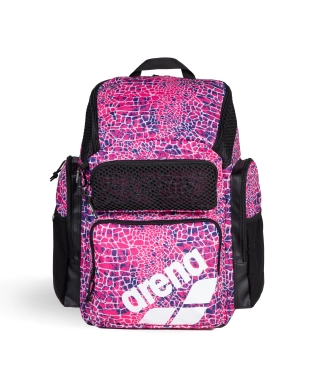 Sportovní batoh arena One Go Travel Backpack Allover 45L Snakeskin Růžový
