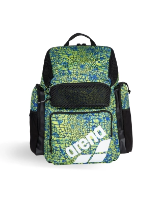 Sportovní batoh arena One Go Travel Backpack Allover 45L Snakeskin Zelený
