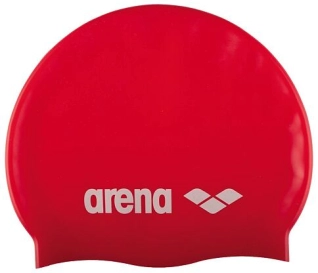 Plavecká čepice arena Classic Silicone - červená