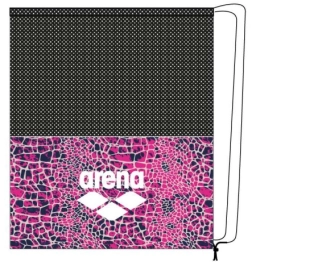Vak na pomůcky Arena Snakeskin mesh bag růžový