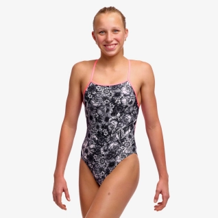 Girls Tie Me Tight One Piece Nights Rose