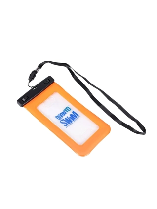 Voděodolný plovoucí obal na mobil BornToSwim® - Oranžový