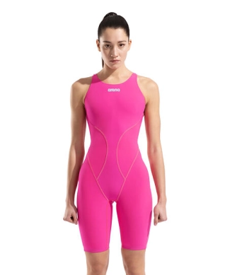 Dámské závodní plavky arena POWERSKIN IMPULSO OB Shocking pink
