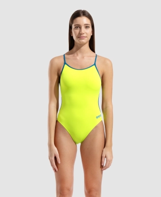 Dámské plavky Arena Women's Team Swimsuit Lace Back Solid
