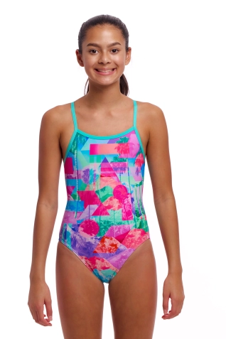 Dívčí tréninkové plavky Funkita Single Strap One Piece Snap That


