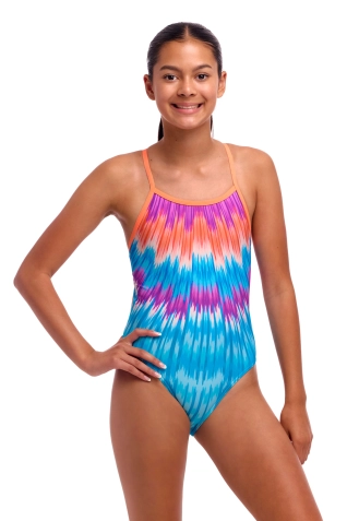 Dívčí tréninkové plavky Funkita Single Strap One Piece Birdie Bird