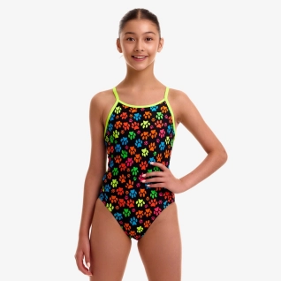 Girls Diamond Back One Piece Pawsome