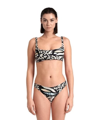 Dámské plavky arena Women's Water Print Bralette Bikini butterfly