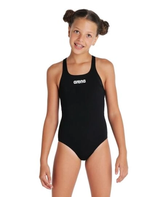 Dívčí plavky arena Team Girls' Swim Pro One-piece Solid -černé